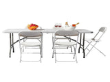 6' Folding Table Portable Plastic Indoor Outdoor Picnic Party Dining Camping Tables 98637231