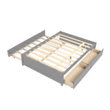 FULL BED WITH TWIN SIZE TRUNDLE AND TWO DRAWERS FOR GREY COLOR W69732770
