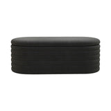 Storage Teddy Ottoman Bench Upholstered Fabric Storage Bench End of Bed Stool with Safety Hinge for W2336P251245