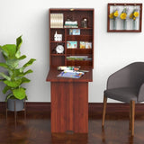 Wall Mount Desk Cabinet-Mahogany 92226147