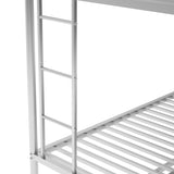 ZNTS Twin over Full Bed with Sturdy Steel Frame, Bunk Bed with Twin Size Trundle, Two-Side Ladders, 22027007