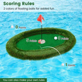 37.5" x 25.5" Oval Floating Golf for Pool Chipping 12508439