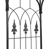 ZNTS Flat Roof Wrought Iron Arches Plant Climbing Frame 31343687