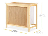 Faux Rattan Lidded Laundry Basket with Removable Polycotton Liner 36778682