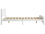 Full Pine Single-Layer Core Vertical Stripe Full-Board Curved Head With The Same Foot Wooden 43901320