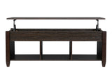 Lift Top Coffee Table Modern Furniture Hidden Compartment and Lift Tabletop Brown 11672381