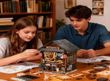 MUSIC PARK 3d wooden puzzle for adults Serene Izakaya book nook with lights model kit dollhouse DIY 07995918