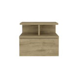 Adele Floating Nightstand with Drawer and Open Storage Shelves B200P188831