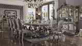 Silver and Antique Platinum Arm Chair with Nailhead Trim B062P209288