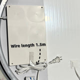 32"x60"Arched LED Mirror for Bathroom,Time and temperature display, Backlight, Anti-Fog, Dimmable, W2709P329053