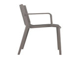 Summer - 4pcs Modern Stackable Plastic Armchair for Indoor/Outdoor Use Ergonomic Slatted Back W3450P323327