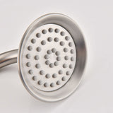 Single-Handle 4-Spray Patterns Bathroom Rain Shower Faucet with Body Jet Handshower in Brushed W1219133596