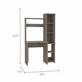 Nashville Writing Desk, Six Shelves B128P148943