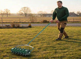 18in Lawn Aerator, Heavy Duty Rolling Aerator Lawn Tool, Manual Lawn Aerator Yard Aerator 00560930