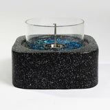 Tabletop Fire Pit with Glass Wind Guard W853P154499