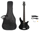 GIB Electric Bass Guitar Full Size 4 String Black 42778381