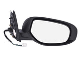 Black Passenger Side 9 Lines Rearview Mirror for 2014-2019 Mitsubishi Outlander 7632B354 7632B414XA 83080674