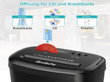 Aktenvernichter, schreddert 12 Bltter auf einmal, kann Kreditkarten/CD und Broklammern 65191047