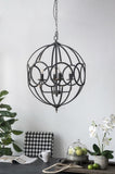 ZNTS 4 - Light Metal Chandelier, Hanging Light Fixture with Adjustable Chain for Kitchen Dining Room W2078138925