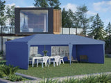 10' x 20' Pop Up Canopy party Tent with 4 Sidewalls , Blue-AS Prohibited by 66645103