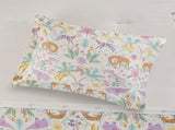 Full/Queen Floral Reversible Cotton Duvet Cover Set with Throw Pillow B035P217814