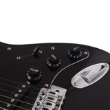 ZNTS GST Stylish Electric Guitar Kit with Black Pickguard Black 55121825