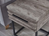 Celestial Contemporary Storage End table, Gray T2574P163351