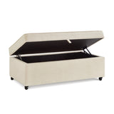 Modern Large Comfort Sofa Ottoman with Storage, Modular Sectional Storage Ottoman With Wheels For W2186P178685