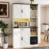 71'' Farmhouse Kitchen Pantry Sideboard with Cabinet and Drawer, Multifunctional Kitchen Buffet with W2557P294895