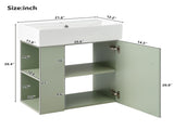 21.6 inch Modern Floating Bathroom Vanity with Ceramic Basin - Perfect for Small Bathrooms, N729P170390F