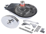 Power Steering Pump Bracket Kit and 2 Groove Keyway Pulley Fit for Small Block Chevy 265 283 305 327 19685668