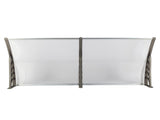 HT-200 x 100 Household Application Door Window Rain Cover Eaves Canopy Silver 38523902