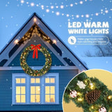 48in 150 Lights 450 Branches PVC Bow Decoration Garland Garden Garland Decoration Green 97328550
