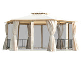 13ft x 13ft Patio Gazebo-Beige-AS 39457079