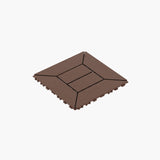 DIY friendly, easy to clean interlocking deck tiles, 11.8"x11.8" patio flooring 44 pieces per 91623820