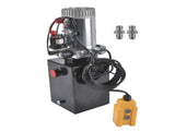 Hydraulic Power Unit 6 Quart Single Acting Dump Trailer Hydraulic Pump 3200PSI 2.0 GPM 12V DC 1.6KW 04049574