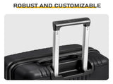 PP Trolley Case 12in 20in 2PCS Suitcase Set Black 45598488
