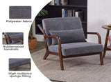 Mid-Century Modern Accent Chair, Arm Chair Living Room Chairs Pillow Upholstered Reading Chair 15543398