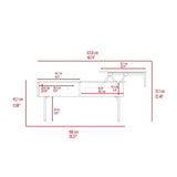 Beyond Lift Top Coffee, Two Legs, One Drawer -Espresso / Onyx B20092026