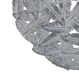 Textured Feather 3-piece Metal Disc Wall Decor Set B03598805