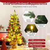 3FT Tabletop Christmas Tree - 363 Branch Tips , 50 Warm White LEDs, Cordless Control Box for 74070071