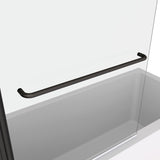 ZNTS Bath tub Pivot shower screen, with 1/4" tempered glass and towel bar 3458 W2122131073
