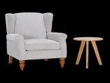 Coffee Table & Armchair Set,Vintage Luxury Style, a high-back comfortable reading chair & a 08347935