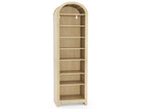 8-Tier Arched Dome Display Rack Particleboard Melamine-Faced Bookshelf 15.75*11.81*70in Oak 13117068