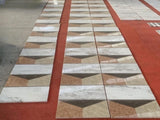 12*24 Waterjet,White Gold Red Grey 4 color, natural, for floor and wall,polished W1696P262330