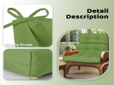 High Back Chairs Set of 2, Waterproof Outdoor Rocking Chair with Ties, Rocking Chair 65501631