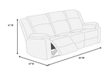 Smoke Color Fur Like Corduroy 1pc Motion Sofa Living Room Reclining Couch Plush Textured Seat B011P335286