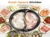 6 liters / 1.59 gallons with an internal divider to prepare two separate broths or soups at the same 00360967