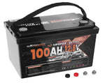 12V 100Ah LiFePO4 Battery fit for Boat Marine Caravan, Built-in BMS, Cold Weather 10385324