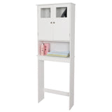 ZNTS FCH Double Doors Bathroom Cabinet White 95913699